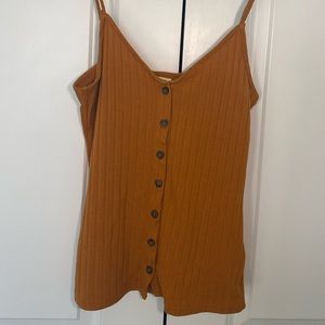 Golden yellow camisole with buttons